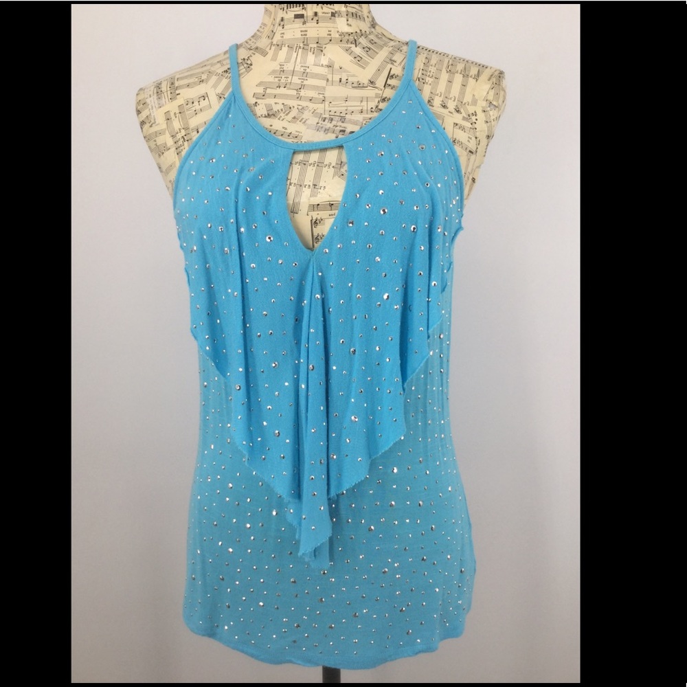 INC International Concepts S Turquoise Halter Top